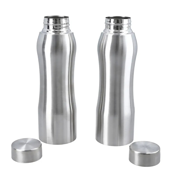 Homesmart Set of 2 Stainless Steel Belly Bottle 1 liter - Picture 2 of 7